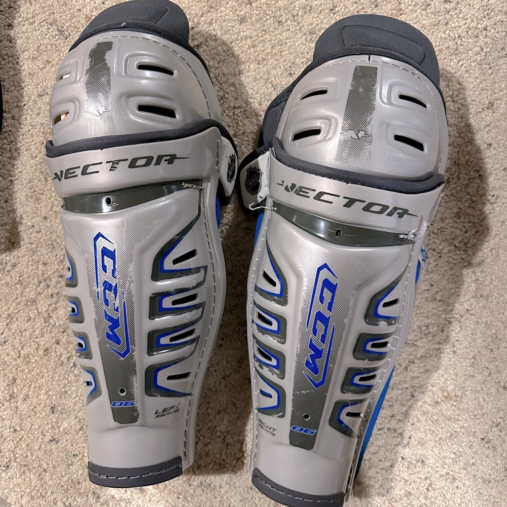 Youth hockey shin guards
